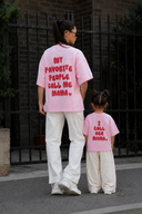 Tricou pentru copii cu textul "O numesc mama" / Pink Lollipop
