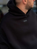 Set pentru bărbați din bumbac bărbătesc, Relaxed Fit / negru