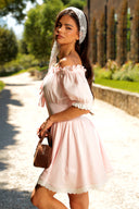 Rochie de mușelină, de pe Pinterest / Roz