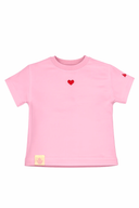 Tricou pentru copii cu textul "Eu o chem pe mama" / Roz cipollina