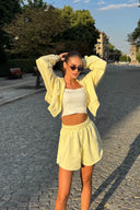 Set 3 piese inspirat de PINTEREST / Galben pastel