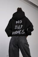 Hoodie FARA VIBRAȚII RELE / Negru
