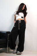 KARMA crop top / Negru Jet