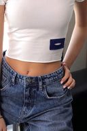 KARMA crop top / bleumarin
