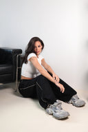 Pantaloni jogger Karma / Negru Jet