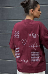 Tricou Iubește-te însuți / BURGUNDY