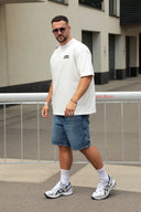 Tricou zilnic / Alb-bej