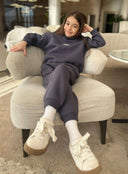 Set de copii din bumbac bătail Relaxed Fit / Dark Graphite