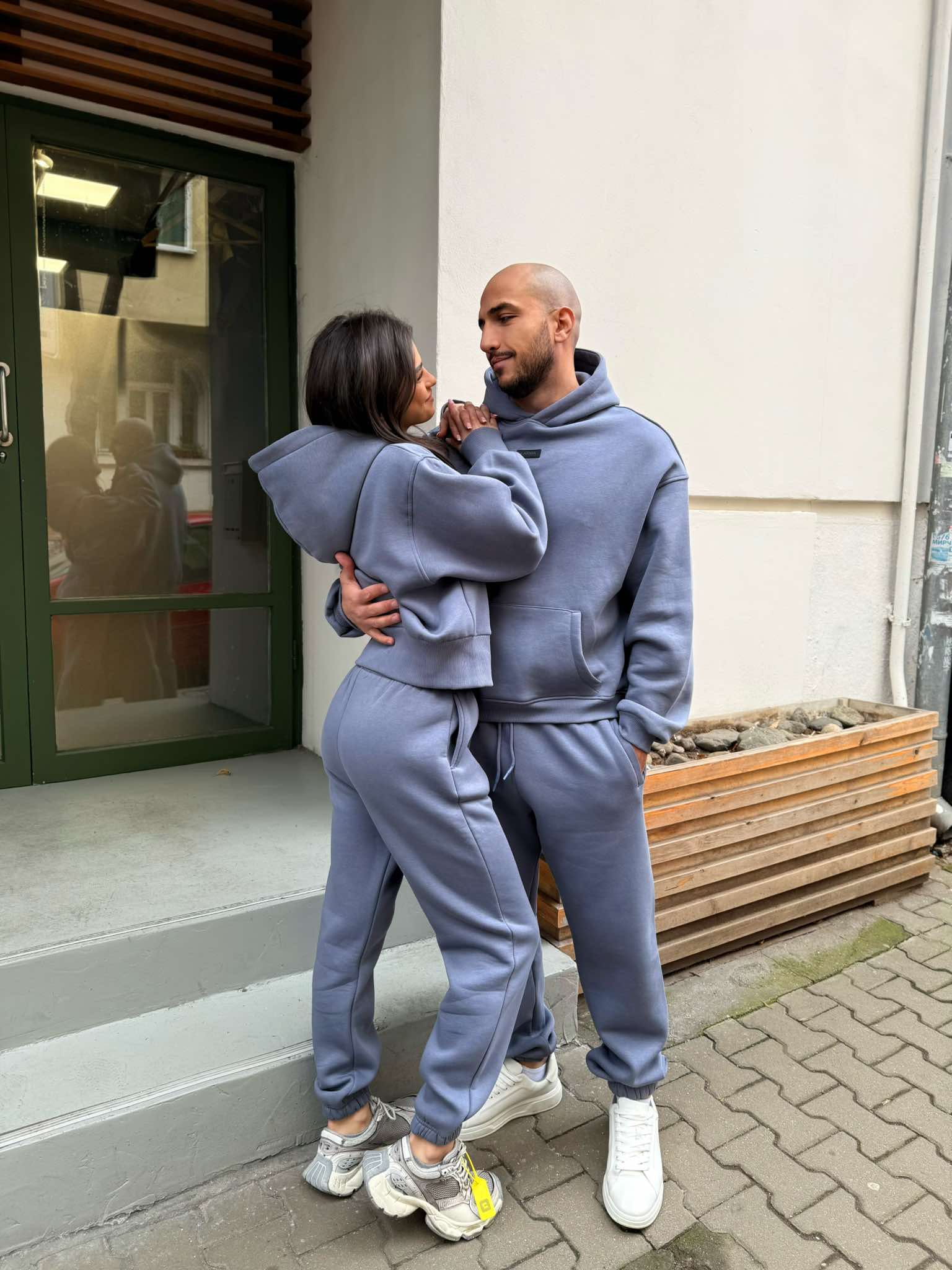 Set de femei vătuit, Relaxed Fit / Misty Grey