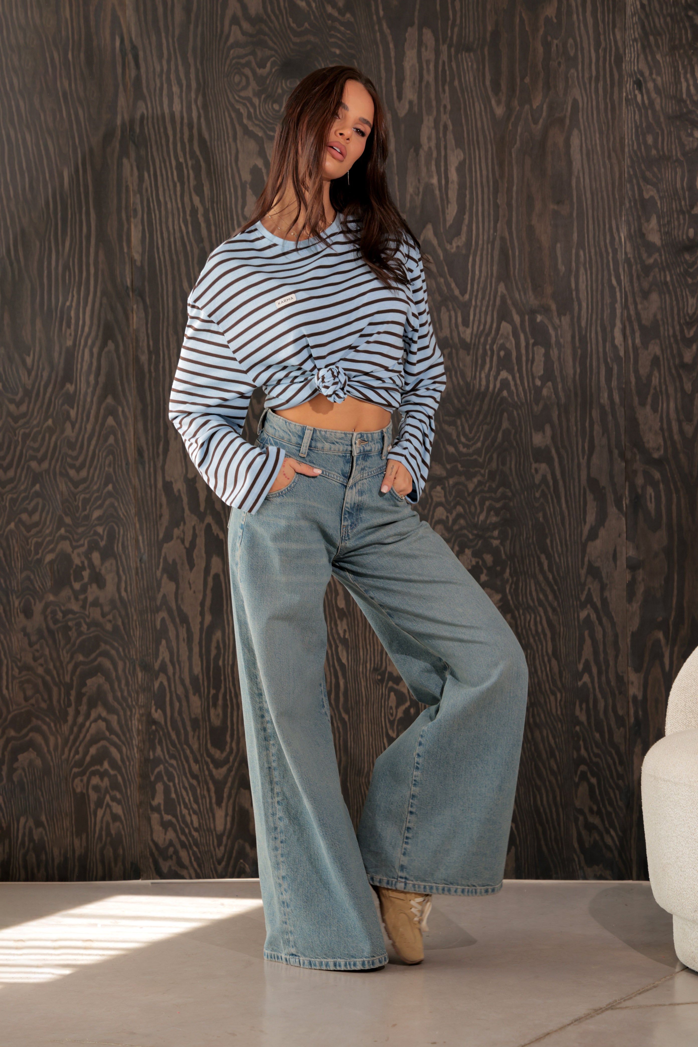 Bluza Casual Crush / Blue-Brownie