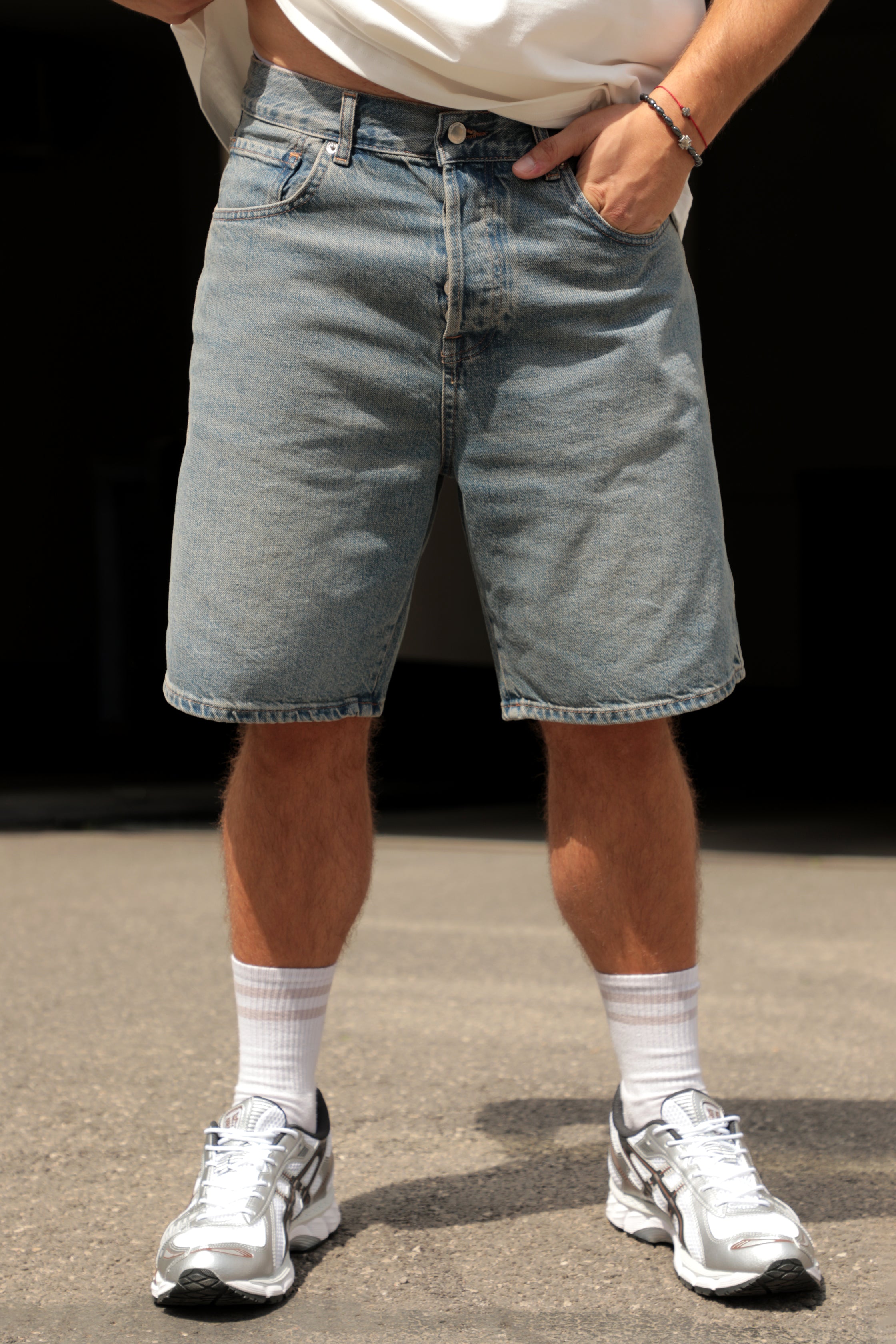 Pantaloni scurți pentru bărbați Limitless / Albastru spălat