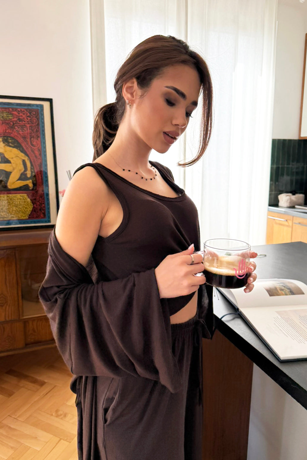 Set 3 piese De modă / Cafeu
