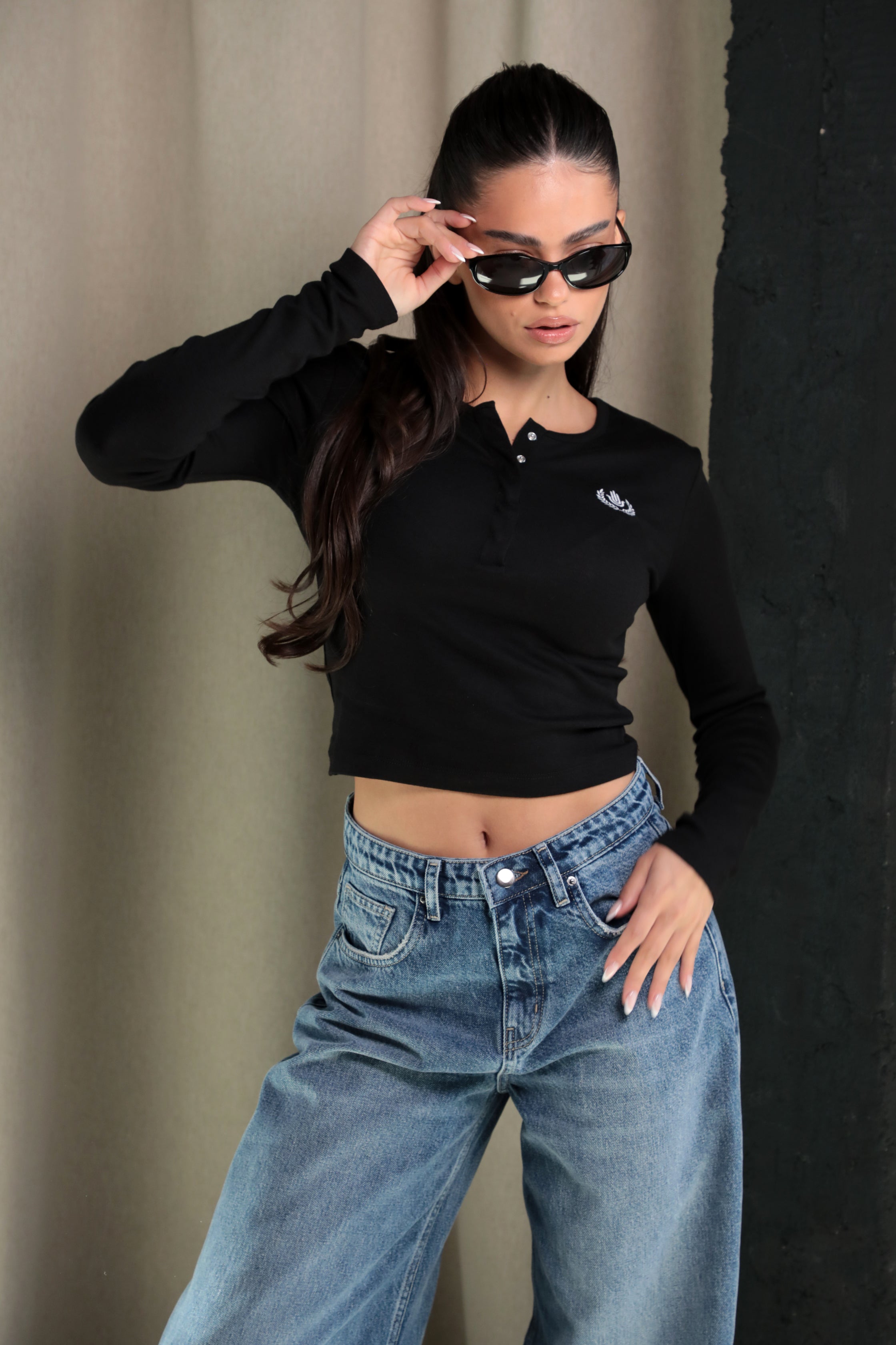 Bluză Feeling myself / Negru