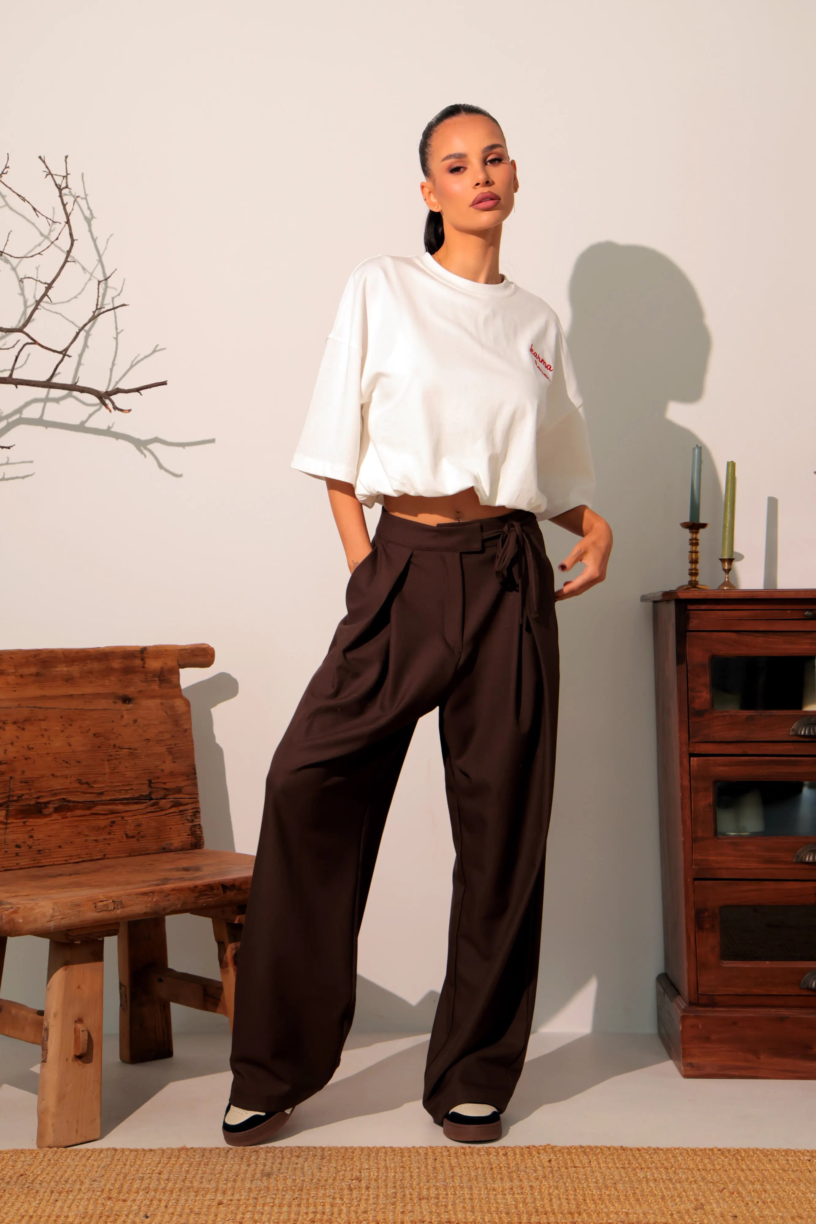 Pantaloni Forever / Chocolate Brown