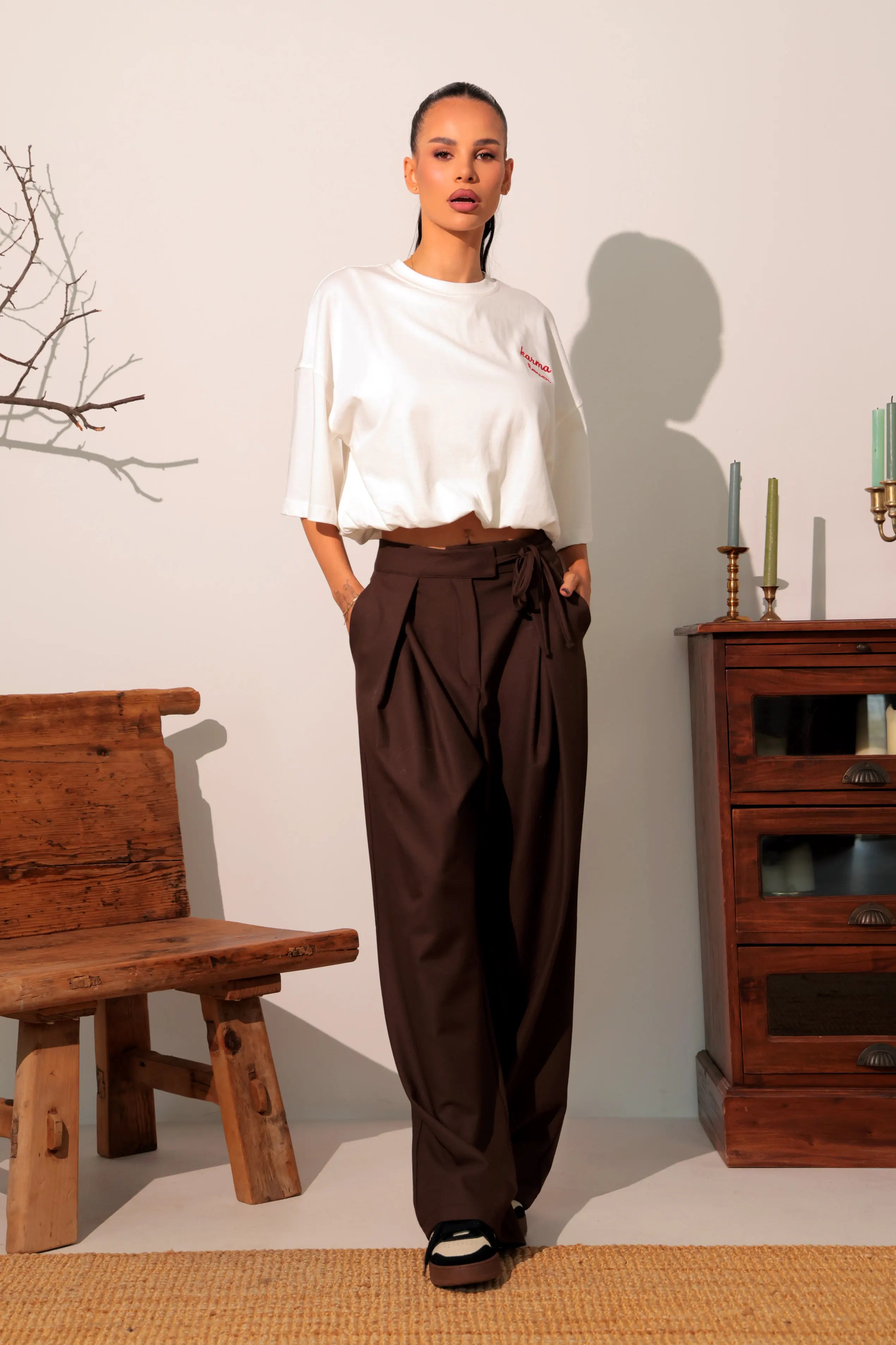 Pantaloni Forever / Chocolate Brown