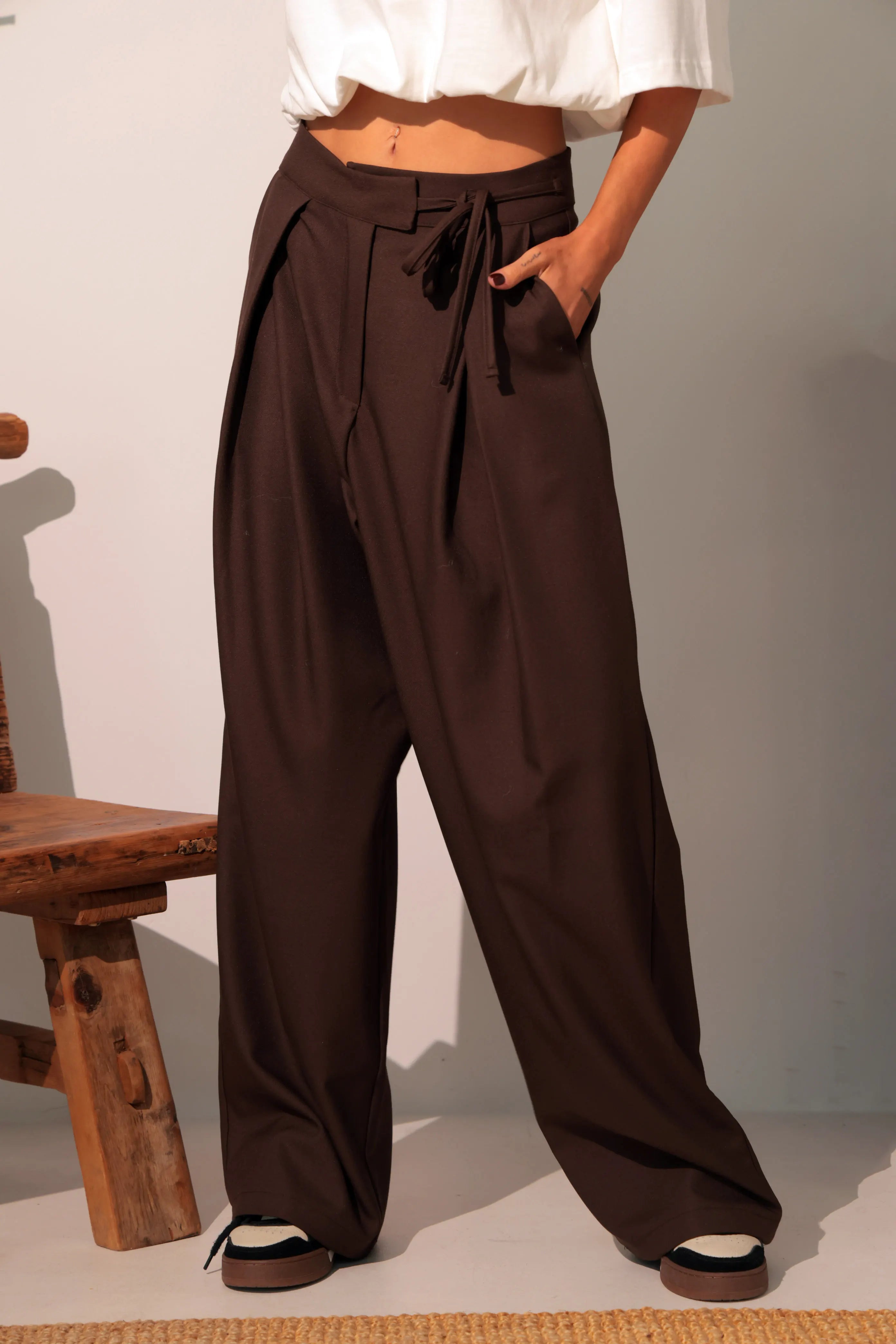 Pantaloni Forever / Chocolate Brown