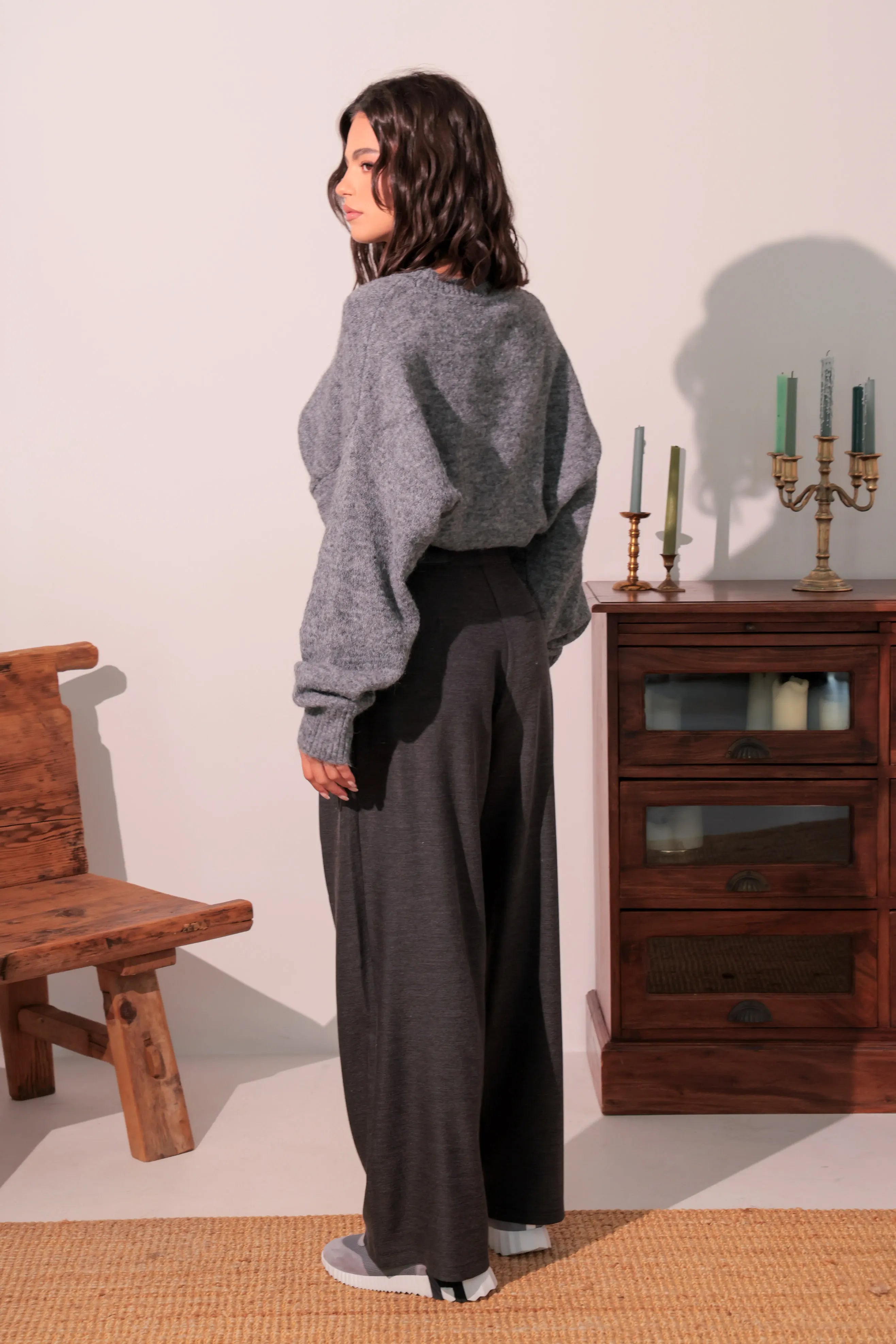 Pantaloni  Forever / Grey Melange