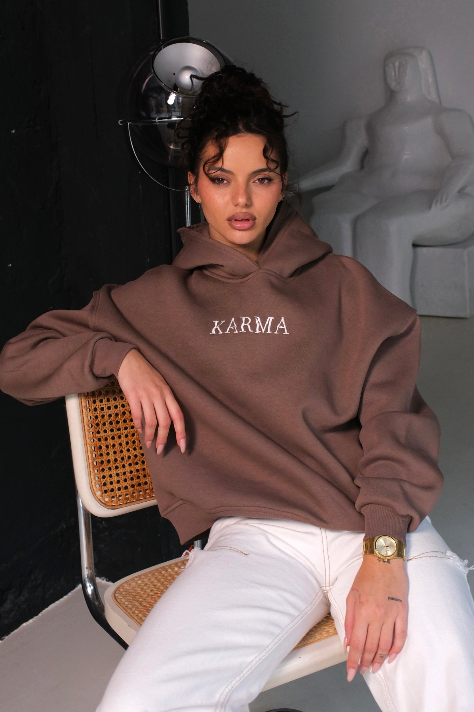 Hoodie IN A DREAM / Cacao