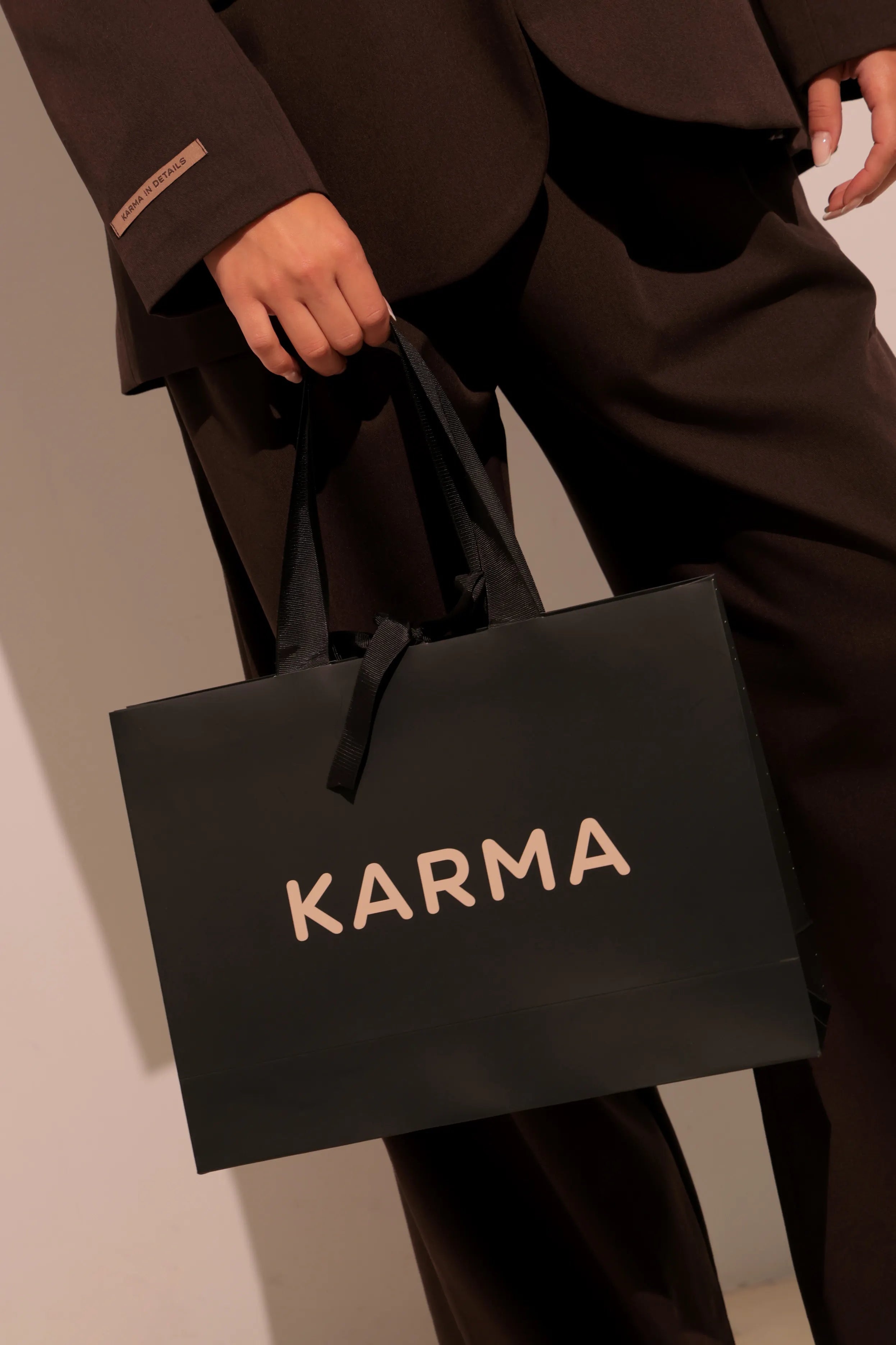 Pungă cadou KARMA / Negru