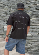 Tricou nu a fost niciodată cu tăiere obișnuită / Negru total