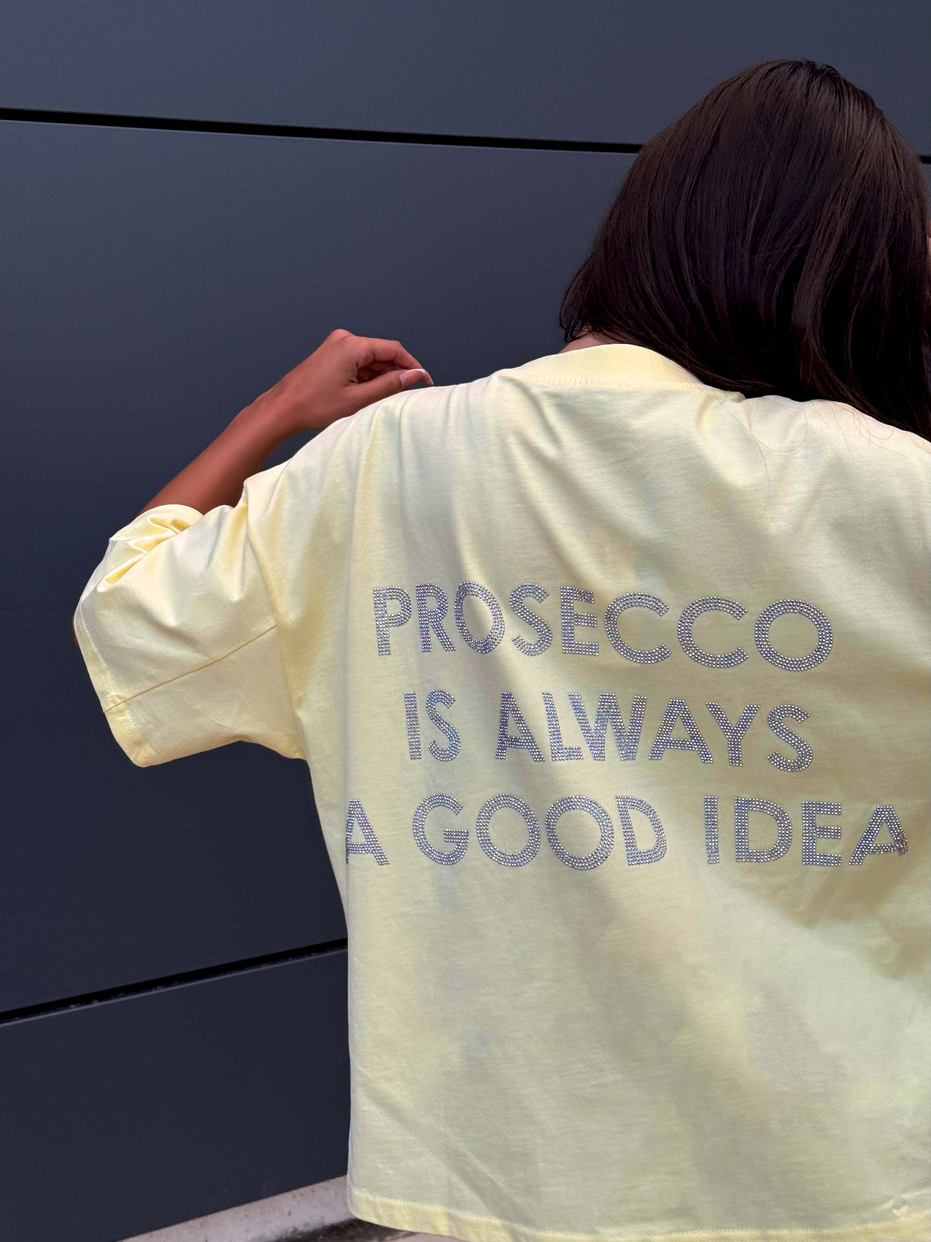 Tricou Prosecco / Galben pastel