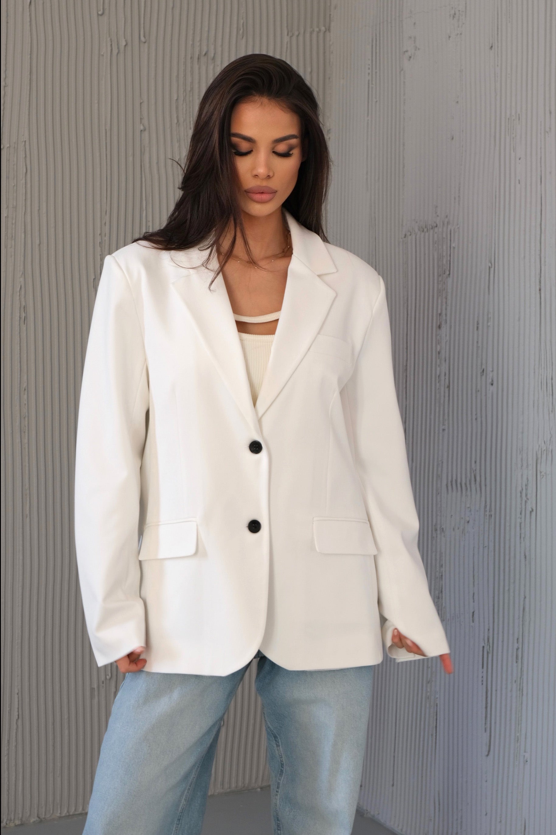 Blazer Sunt acea fată / Ecru
