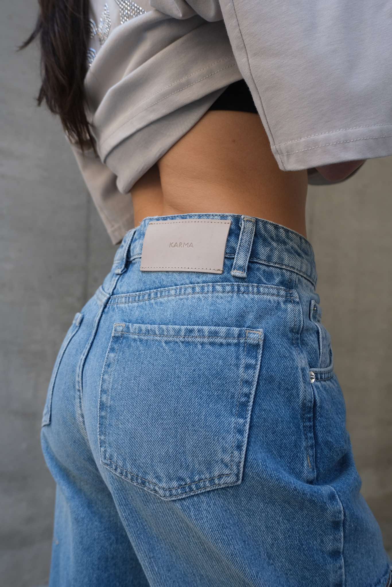 KARMA JEANS / Albastru trendy