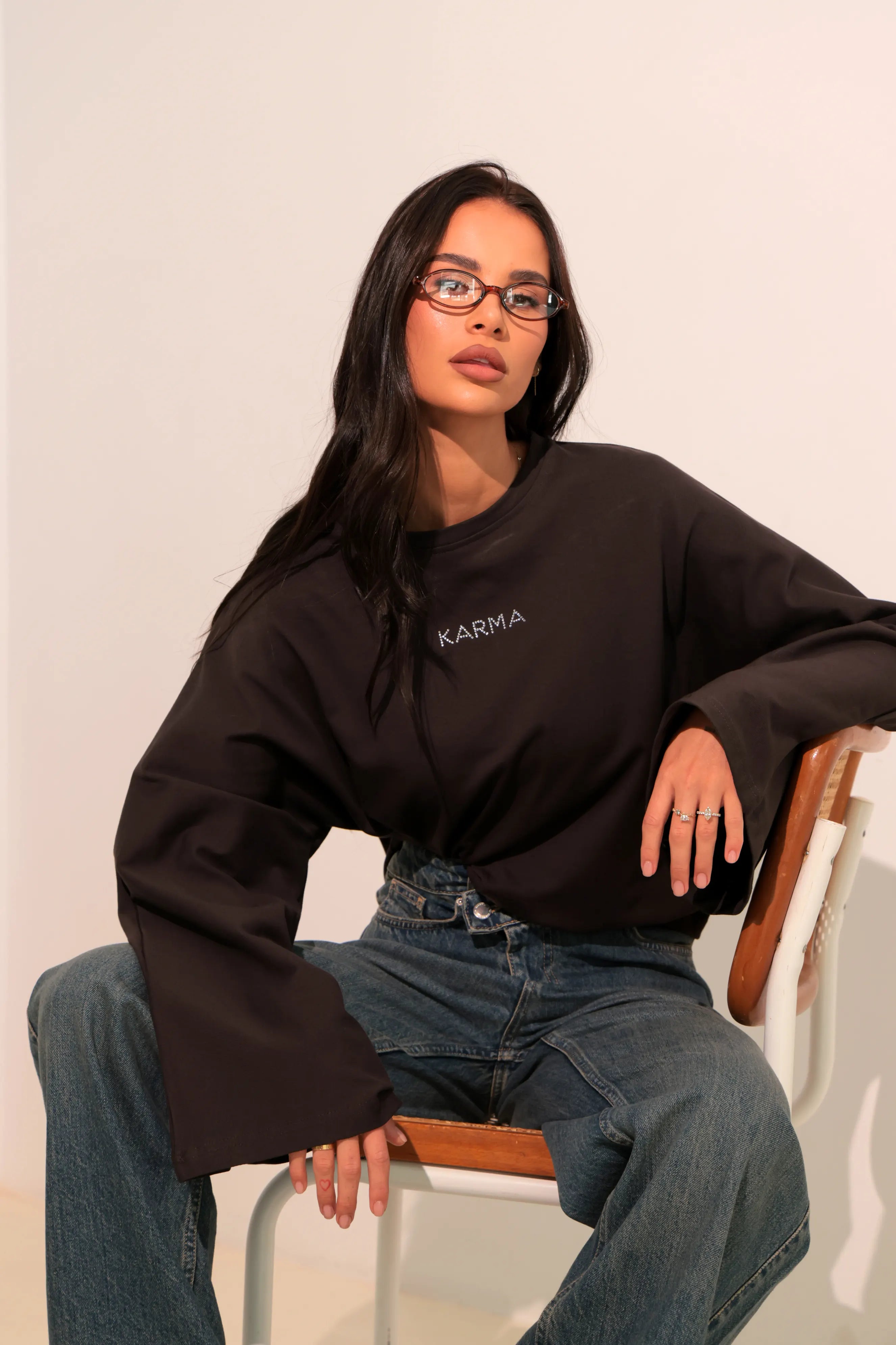 Bluza Keep me close / Dark Brown