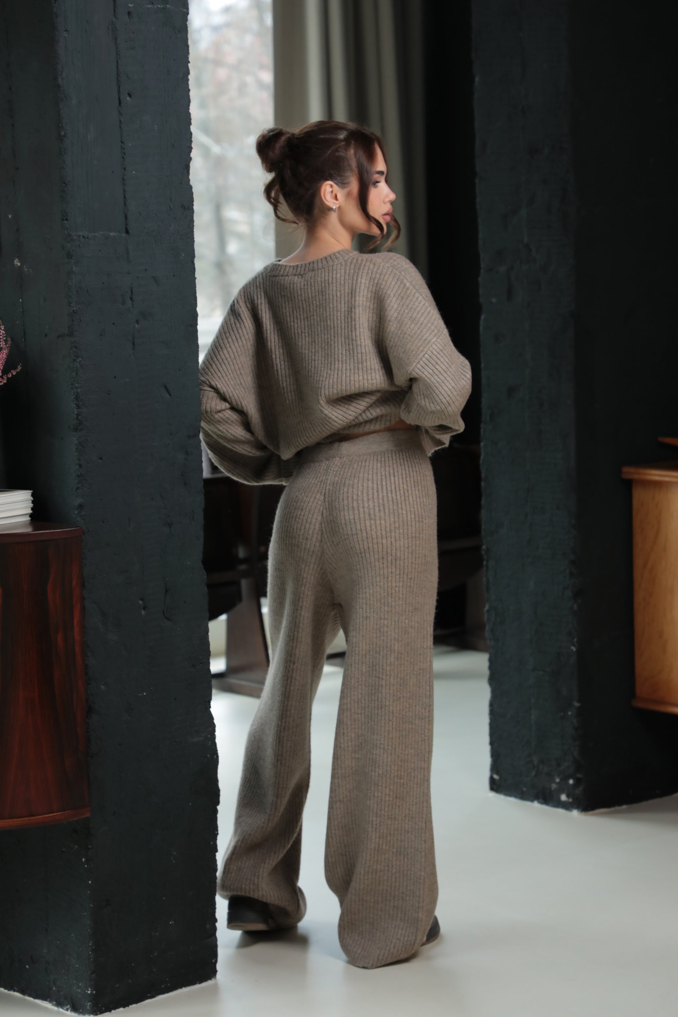 Set tricot Signature / Nuanțe de maro