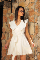 Rochie La La Linen / Albă