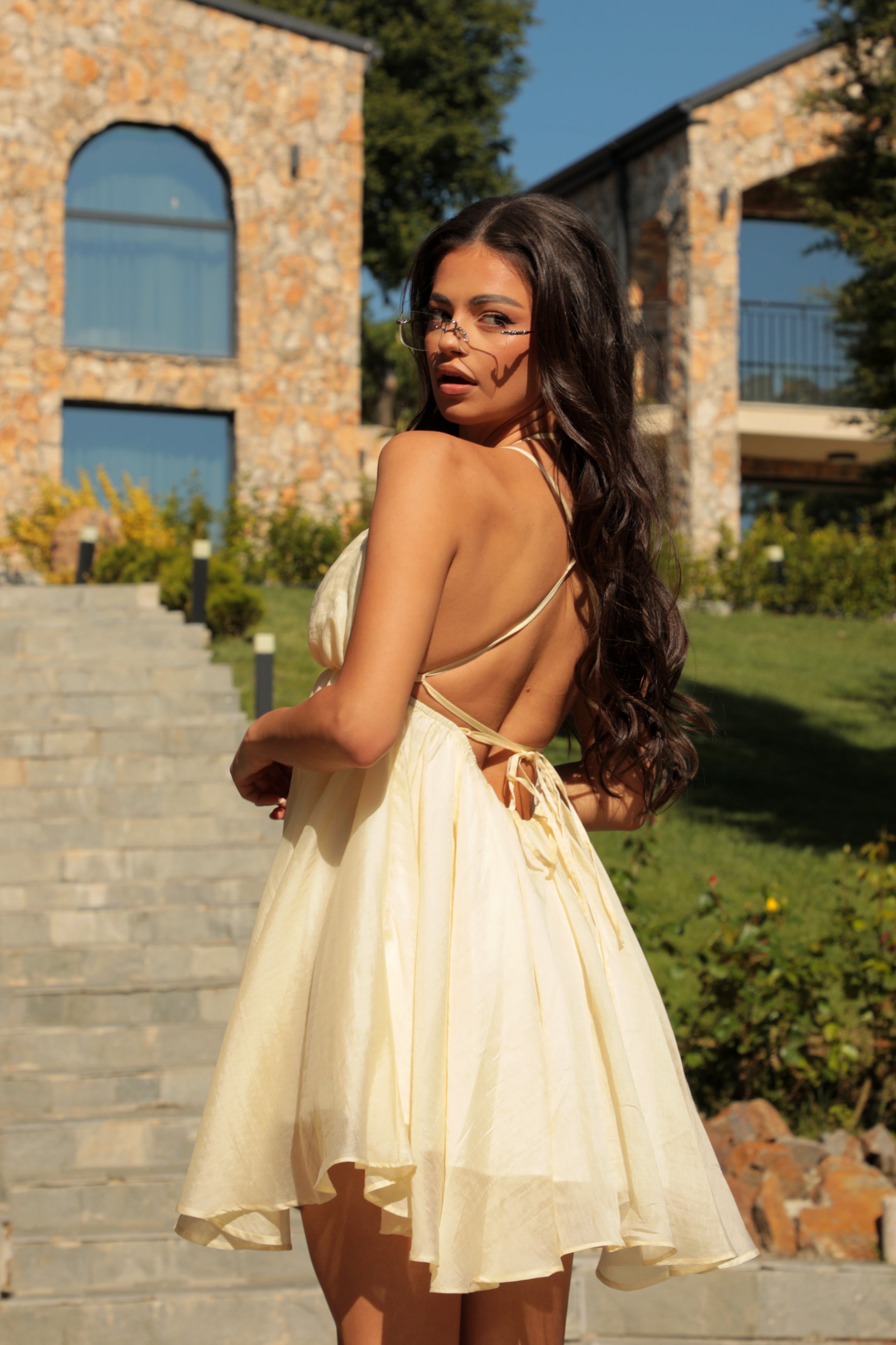 Rochie P.S. Te iubesc / Galben unt