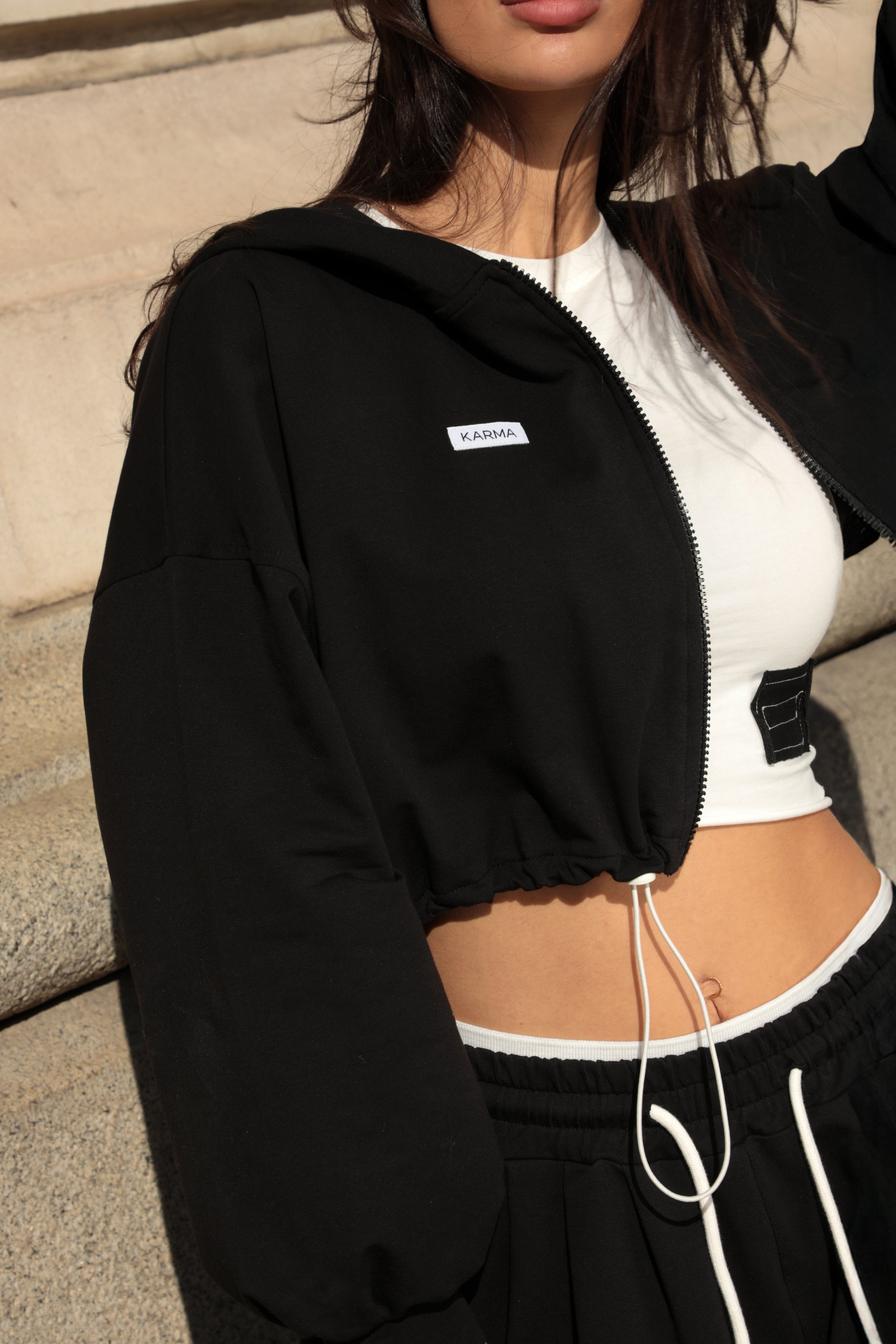 Set de 2 piese Effortless / Negru Jet