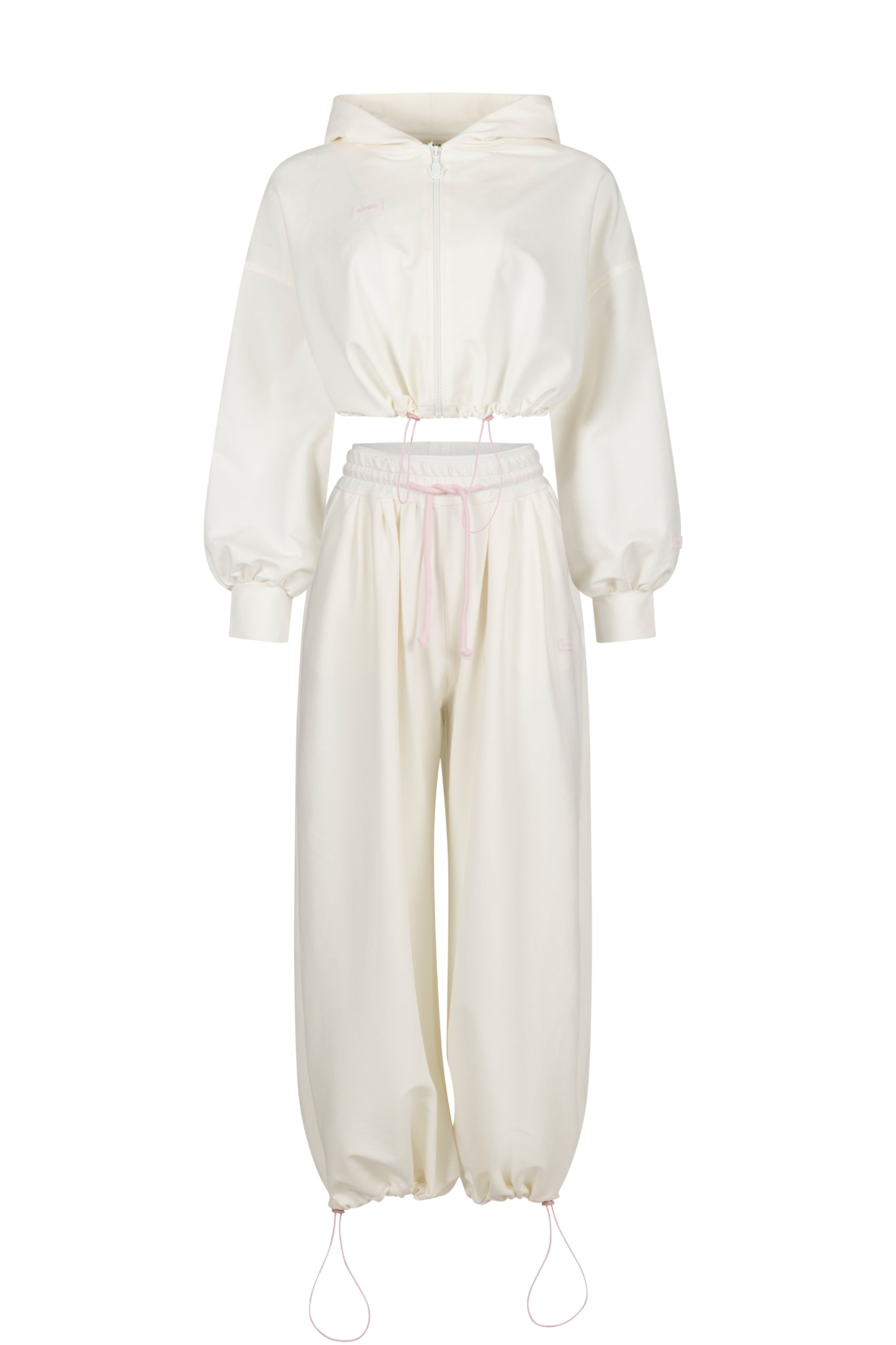 Set de 2 piese Effortless / Alb Perlat