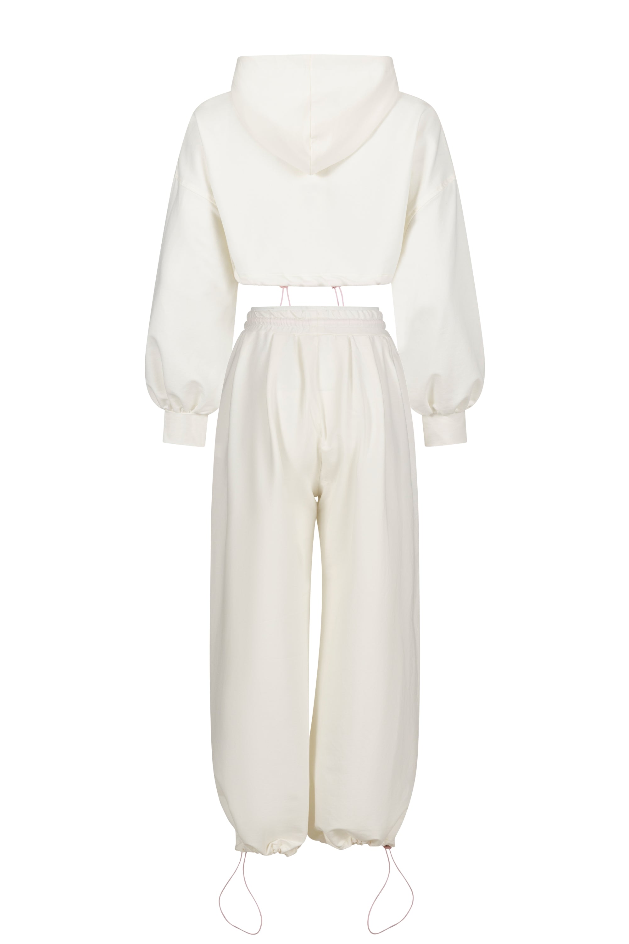 Set 2 piese Effortless / Alb Perlat