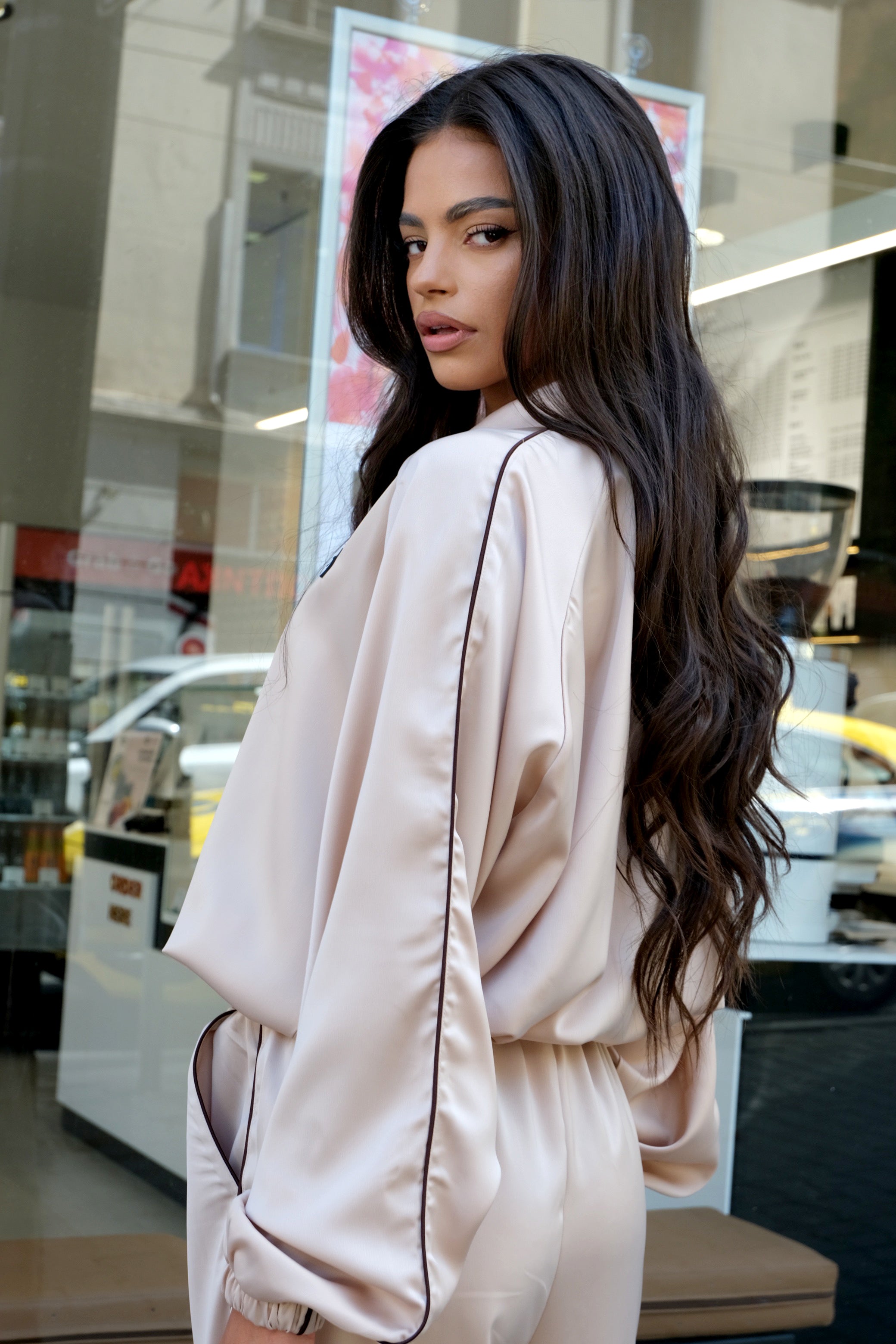 Set Luxe Satin / Șampanie