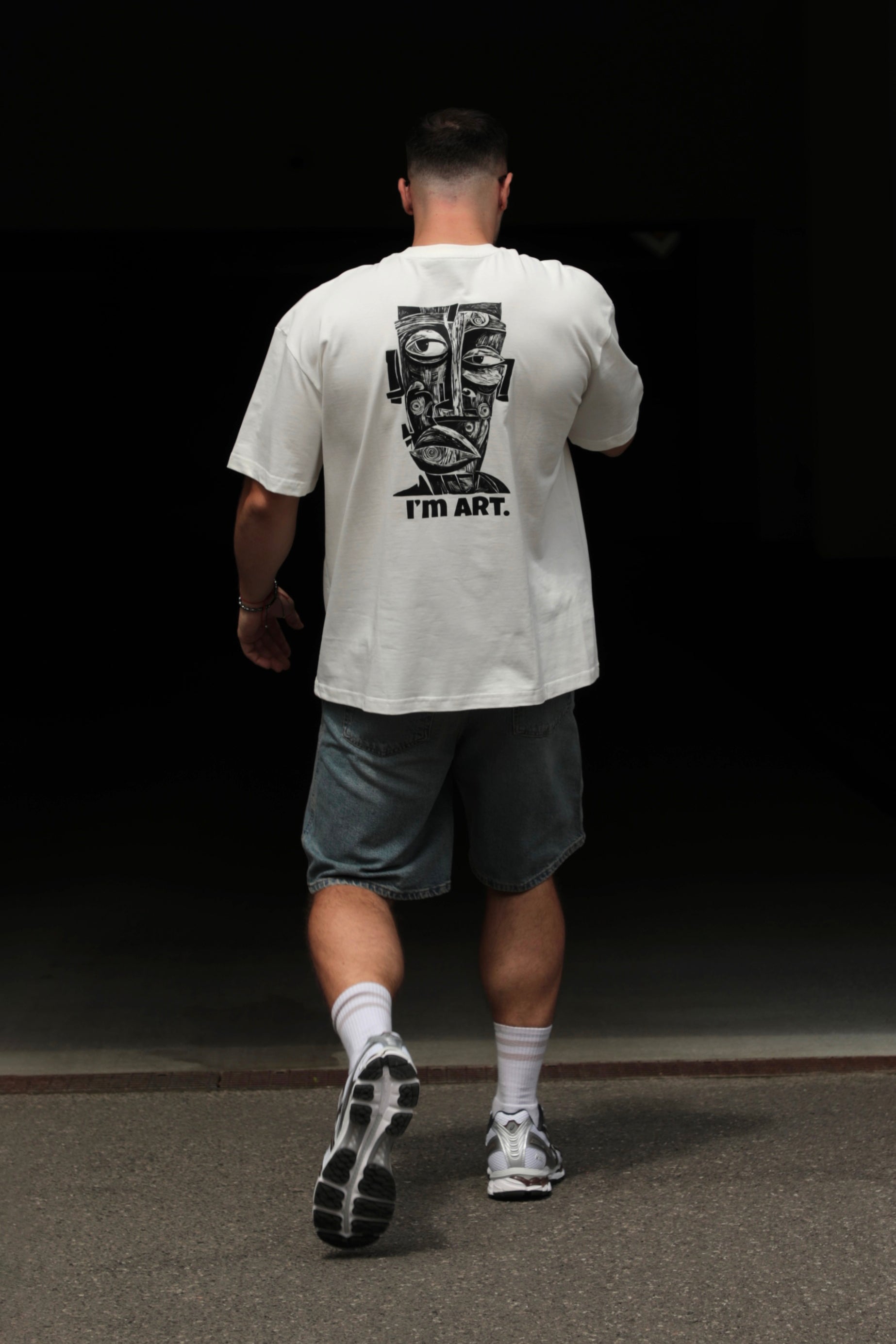 Tricou Sunt ART / Alb