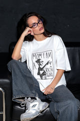 Tricou Rich Girl / Alb