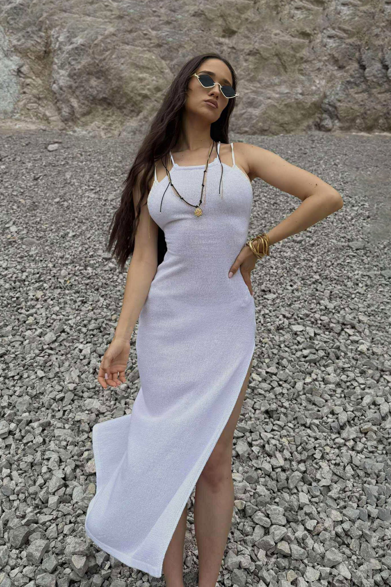 Rochie de plajă Life Lately / Alb