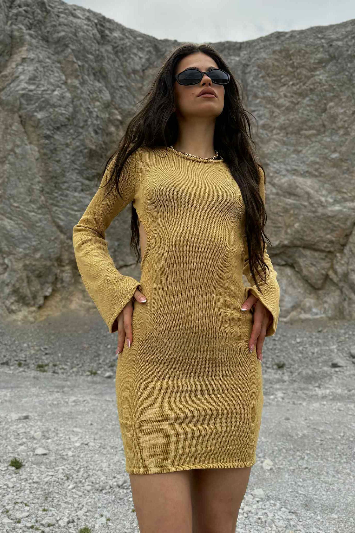 Rochie Tropics / Mustar